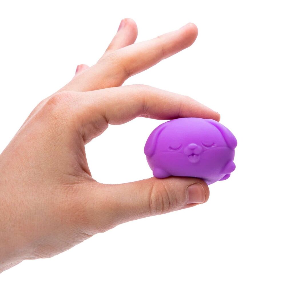 One (1) Teenie NeeDoh Funky Pup Purple 2.5 inches Fidget Squeeze Toy